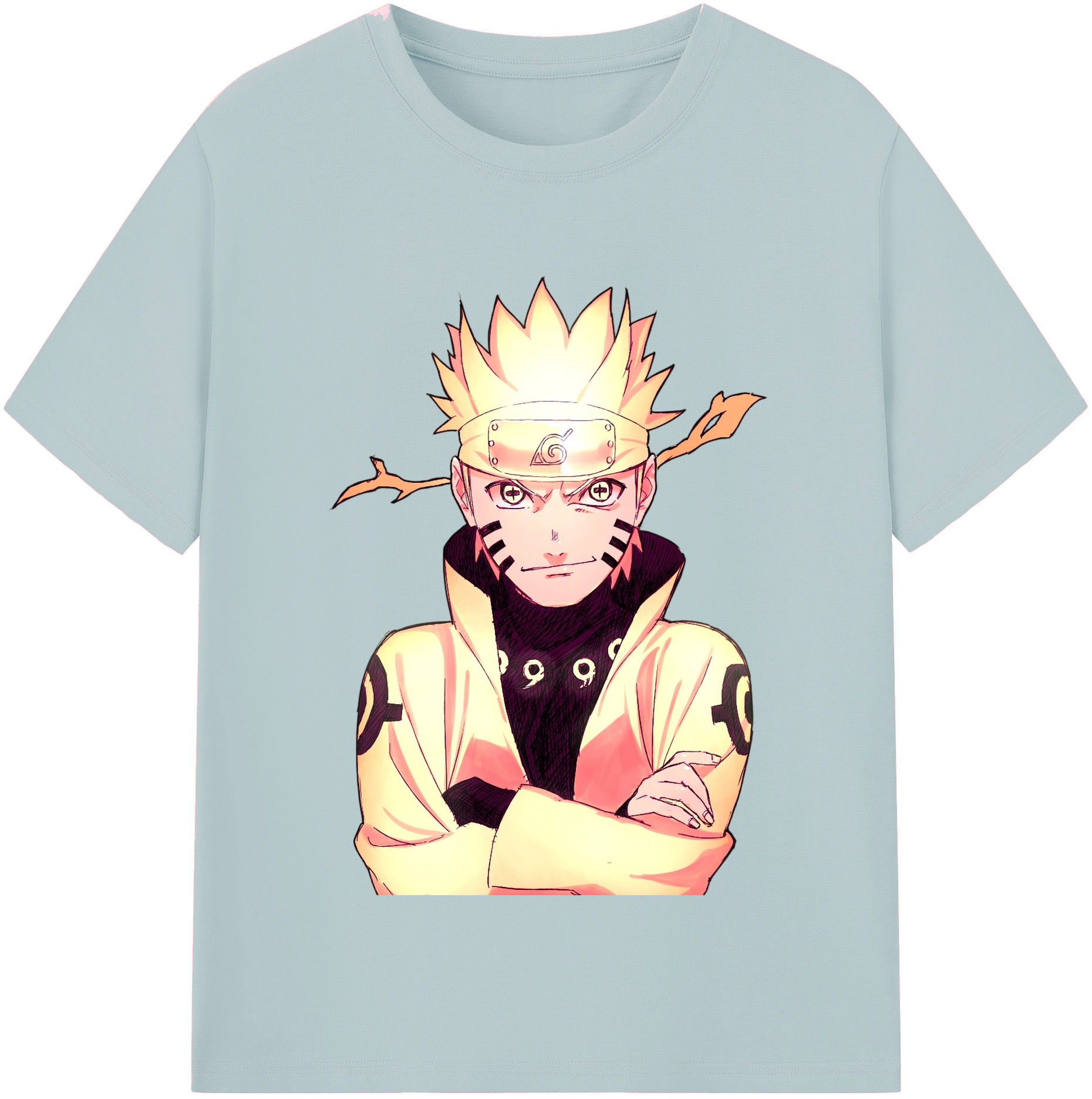 （画像用） NARUTO -ナルト- うずまき ナルト Uzumaki Naruto 綿100％半袖Tシャツ（フロントプリント）